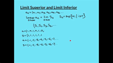 Applications of Limit Superior and Limit Inferior